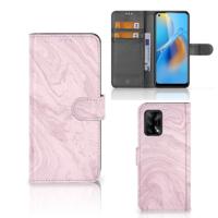 OPPO A74 4G | Bookcase | Marble Pink - Origineel Cadeau Vriendin - thumbnail