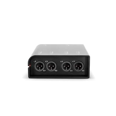 Palmer AoC box XLRm audio over Catbox van etherCON naar 4x XLR male Palmer AoC box XLRm audio over Catbox van etherCON naar 4x XLR male