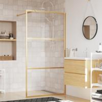 Inloopdouchewand transparant 115x195 cm ESG-glas goudkleurig - thumbnail