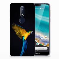 Nokia 7.1 | TPU Hoesje | Papegaai - thumbnail