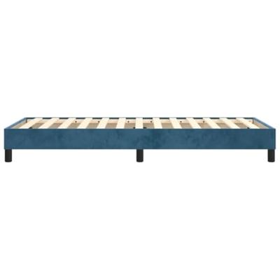 Boxspringframe fluweel donkerblauw 90x200 cm Boxspringframe fluweel donkerblauw 90x200 cm