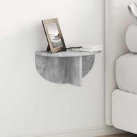 Wandplank Beton Grijs 38 x 19 x 19 cm Bewerkt hout - thumbnail