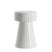 Light & Living Bijzettafel 'Dakwa' 29cm, kleur Wit/Zwart - thumbnail