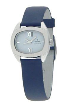 Horlogeband Festina F16013-3 Leder Blauw 16mm Horlogeband Festina F16013-3 Leder Blauw 16mm