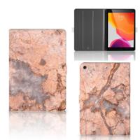 iPad 10.2 2019 | iPad 10.2 2020 | 10.2 2021 Leuk Tablet hoesje Marmer Oranje - thumbnail