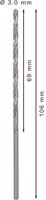 Bosch Accessories 2608596813 HSS Metaal-spiraalboor 3.2 mm Gezamenlijke lengte 106 mm Geslepen DIN 340 Cilinderschacht 5 stuk(s) - thumbnail