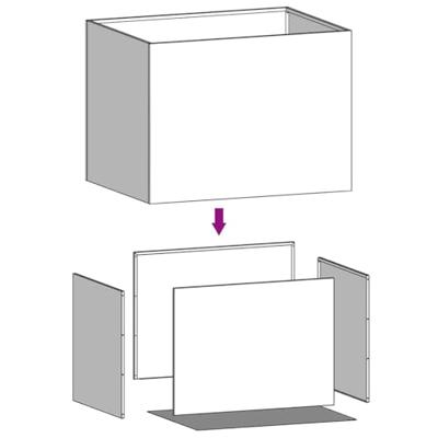 VidaXL Plantenbak 62x47x46 cm gegalvaniseerd staal zilverkleurig