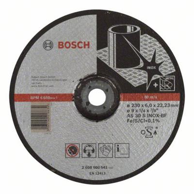 Bosch Accessories 2608600541 2608600541 Afbraamschijf gebogen 230 mm 1 stuk(s) Staal