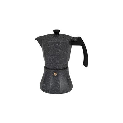 Italiaanse Koffiepot EDM Zwart Aluminium 6 Kopjes Inductie