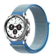 Sport Loop nylon bandje - Blauw - Samsung Galaxy Watch 4 Classic - 42mm / 46mm Sport Loop nylon bandje - Blauw - Samsung Galaxy Watch 4 Classic - 42mm / 46mm