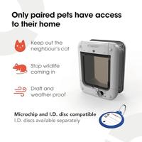 Cat Mate microchip kattenluik 85mm wit - thumbnail