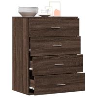 Dressoir 60x39x80 cm bewerkt hout grijs sonoma - thumbnail