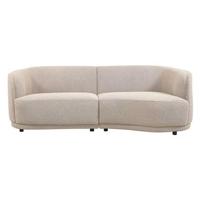 Anli-Style Tower living Leicester Bench Round Right 2,4 Ivory - thumbnail