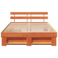Bedframe met lade Wasbruin 150 x 200 cm Massief grenenhout - thumbnail
