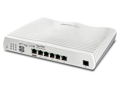 Draytek Vigor 2866: Gfast Modem-Firewall bedrade router Gigabit Ethernet