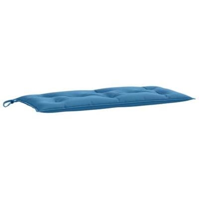 VidaXL Tuinbankkussens 2 st 100x50x7 cm stof gemêleerd blauw