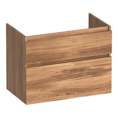 Brauer Delight - Onderkast - 80 cm - met 2 Softclose Lades Greeploos en 1 Sifon Uitsparing - Honey