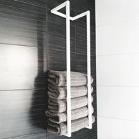 Handdoekenrek AQS Industrieel 95x25x20 cm Wit Aqua Splash - thumbnail