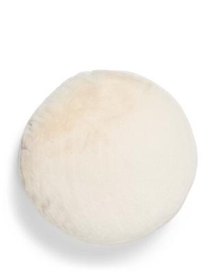 Essenza Essenza Mads Furry cushion Vanilla 45 cm round