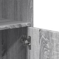 Rolkast 55x40x91 cm bewerkt hout grijs sonoma eikenkleurig - thumbnail