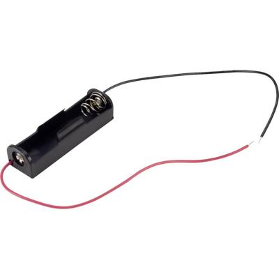 TRU COMPONENTS BH-311-1A Batterijhouder Aantal cellen: 1 AA (penlite) Kabel