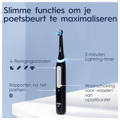 Oral B iO Series 4 met Reis etui Tandenborstel Zwart - thumbnail