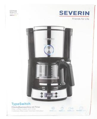 Severin 4826 Koffiezetapparaat RVS (geborsteld), Zwart Capaciteit koppen: 10 Timerfunctie, Warmhoudfunctie, Glazen kan Severin 4826 Koffiezetapparaat RVS (geborsteld), Zwart Capaciteit koppen: 10 Timerfunctie, Warmhoudfunctie, Glazen kan