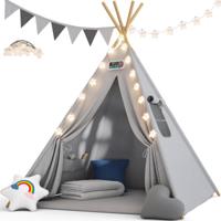 Tipi Speeltent Grijs 160x120x120cm - thumbnail