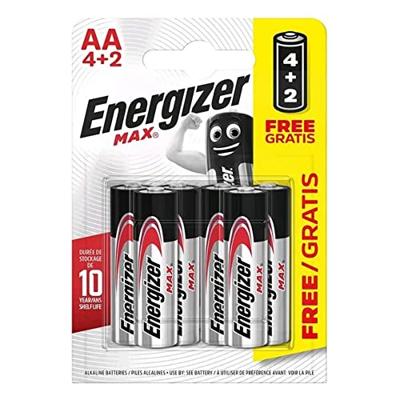 Energizer Max 4+2 AA batterij (penlite) Alkaline 1.5 V 6 stuk(s)