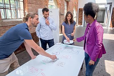 Nobo Move & Meet panneau, whiteboard, 90 x 180 cm, met zwart kader