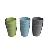 Beker kunststof 25cl Ø7,5xH8,5cm set a 4 - thumbnail