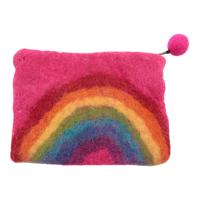 Vilten Portemonnee Regenboog - thumbnail