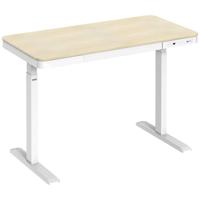 SpeaKa Professional Zit-sta-bureau Elektrisch in hoogte verstelbaar Hoogte: 720 tot 1200 mm (b x d) 1180 mm x 600 mm Wit, Hout (licht) SP-SSD-WN01 SP-12061128 - thumbnail