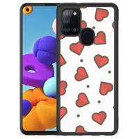 Samsung Galaxy A21s Bumper Case Hearts - thumbnail