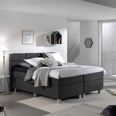 Dreamhouse - Gustavo Comfort Boxspring - Antraciet - 160 x 200 / met montage