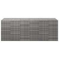 Tuinbox 291x100,5x104 cm polyetheen rattan grijs - thumbnail