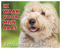 Labradoodle Blond Waakbord - thumbnail