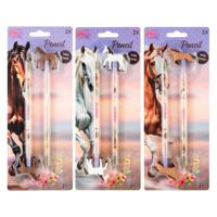 Creative Craft Group Paarden potloden met topper - 2st. - thumbnail