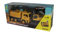 Amewi 1:18 Bouwvoertuig Bouwvoertuig, Truck Met lichteffect, Incl. accu en laadkabel - thumbnail