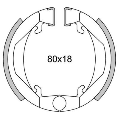 Newfren Remsegmentset GF1143 Maxi Camino ø80mm