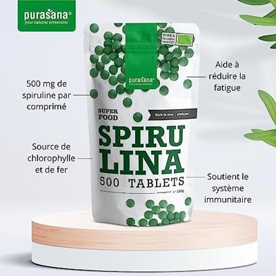 Purasana Vegan Spirulina Tabletten - thumbnail