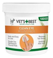 Vets Best clean eye round pads - thumbnail