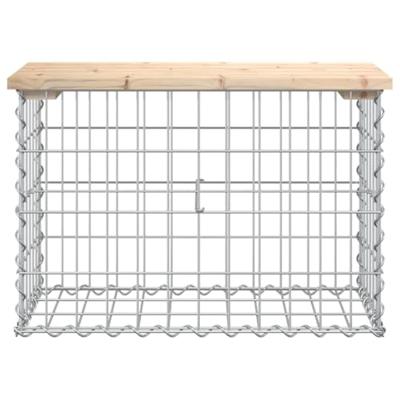 Tuinbank schanskorfontwerp 63x31,5x42 cm massief grenenhout