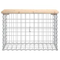 Tuinbank schanskorfontwerp 63x31,5x42 cm massief grenenhout - thumbnail