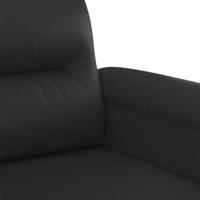 Fauteuil 60 cm kunstleer zwart - thumbnail