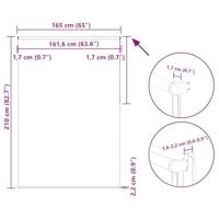 Rolgordijn verduisterend 165x210 cm stofbreedte 161,6 cm beige - thumbnail