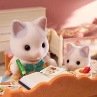 Accessoires voor poppenhuis Sylvanian Families 5738 Latte Cat Family - thumbnail