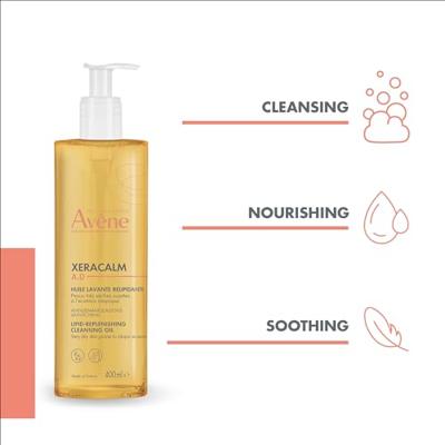 Avène XeraCalm A.D Relipiderende reinigende Olie, Zeer droge huid met neiging tot atopisch eczeem en jeuk 400ml - thumbnail