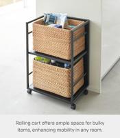 Yamazaki Keukentrolley - 2 niveaus - Tower - Zwart - thumbnail