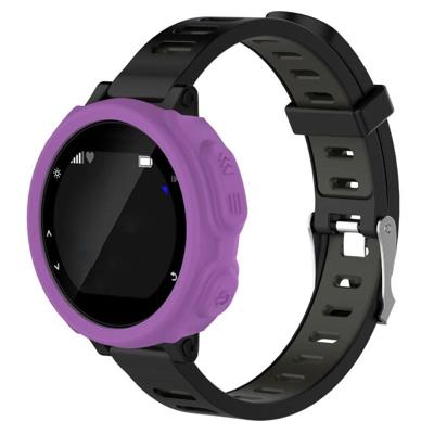 Effen kleur siliconen horloge beschermhoes voor de Garmin F235 / F750(Purple)